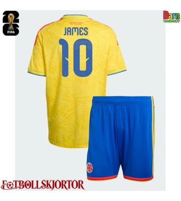 Colombia James Rodriguez #10 Hemmakläder Barn VM 2026 Kortärmad (+ Korta byxor)